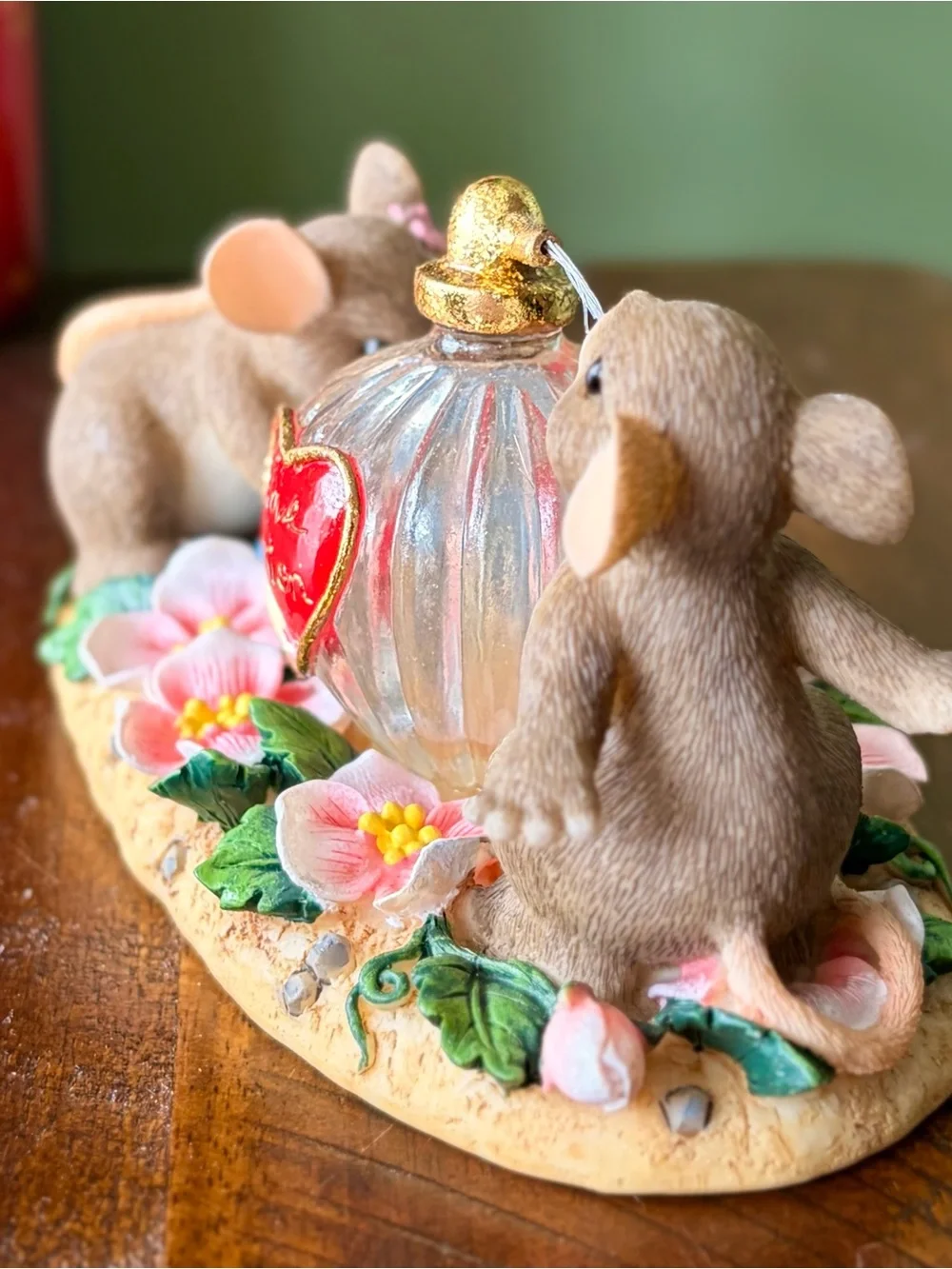 Vintage Cottagecore Charming Tails Love Potion Figurine Accent